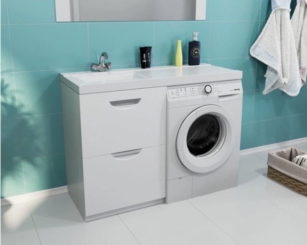 Тумба с умывальником Mixline Атлантик 56 543447 + Билл 120 - фото