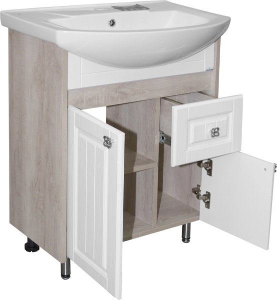 Тумба с умывальником Mixline Версаль 65 550332 + Best 65 / BST65SLWB01