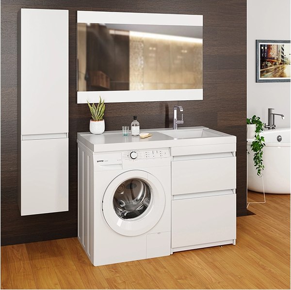 Тумба с умывальником Mixline Созвездие 56 542898 + Билл 120 - фото