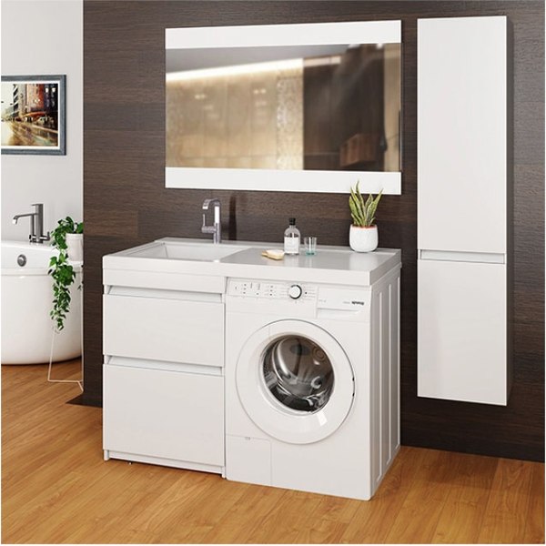 Тумба с умывальником Mixline Созвездие 56 542898 + Билл 120 - фото