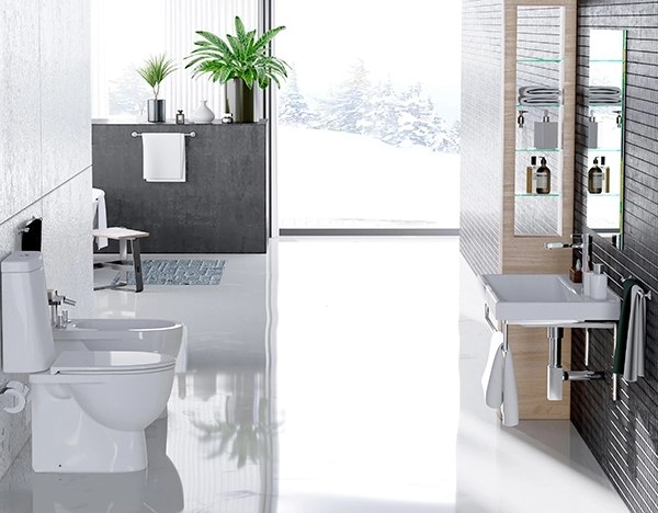 Тумба с умывальником Mixline Лайн-60 555462 + Luxe Fest 60 / FST60SLWB01