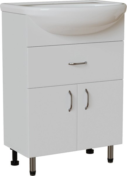 Тумба с умывальником Mixline Мистраль-60 555210 + Уют 60