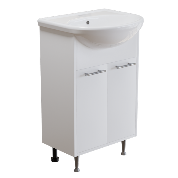 Тумба с умывальником Mixline АлАн-55 554982 + Уют 55