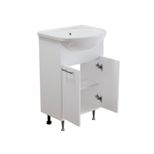 Тумба с умывальником Mixline АлАн-55 554982 + Уют 55