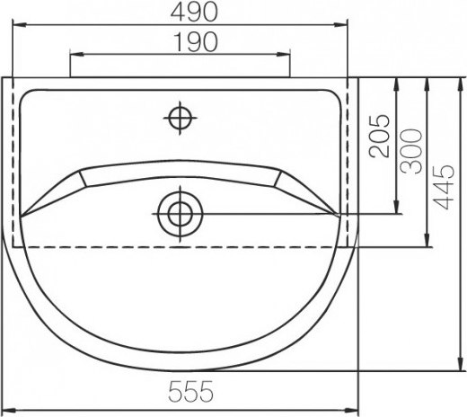 Тумба с умывальником Mixline АлАн-55 554982 + Уют 55