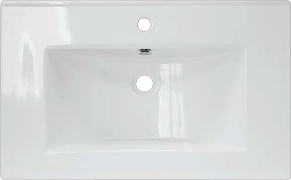 Тумба с умывальником Mixline Байкал 75 550385 + Luxe Quadro 75 / QDR75SLWB01