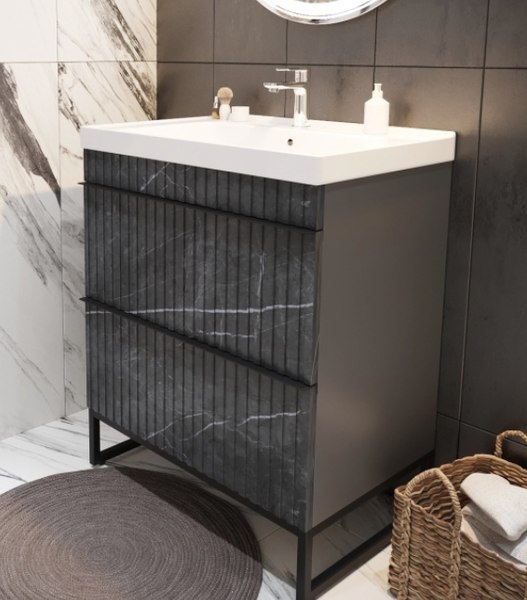 Тумба с умывальником Mixline Окленд 70 551729 + Grace 70 / 641600 - фото