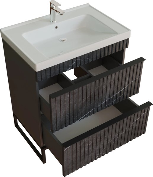 Тумба с умывальником Mixline Окленд 70 551729 + Grace 70 / 641600