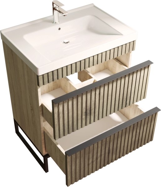 Тумба с умывальником Mixline Окленд 70 551730 + Grace 70 / 641600