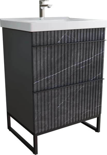 Тумба с умывальником Mixline Окленд 60 551709 + Grace 60 / 641587 - фото