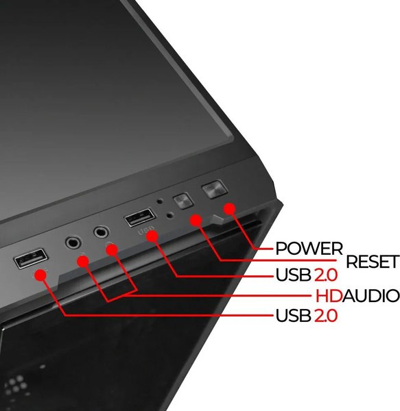 Корпус для компьютера Ginzzu B175