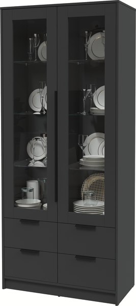 Шкаф с витриной Интерлиния Концепт КТ-ШВ2