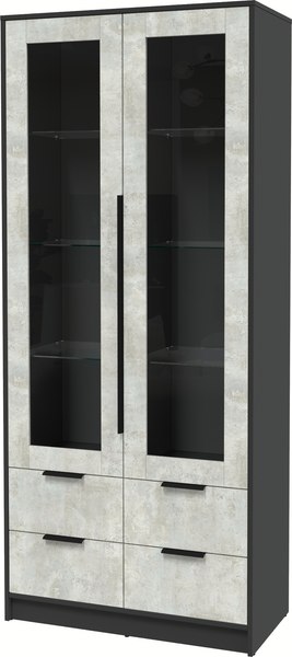 Шкаф с витриной Интерлиния Концепт КТ-ШВ2 - фото