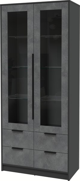 Шкаф с витриной Интерлиния Концепт КТ-ШВ2 - фото