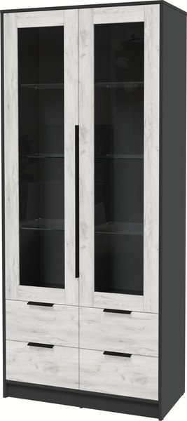 Шкаф с витриной Интерлиния Концепт КТ-ШВ2 - фото