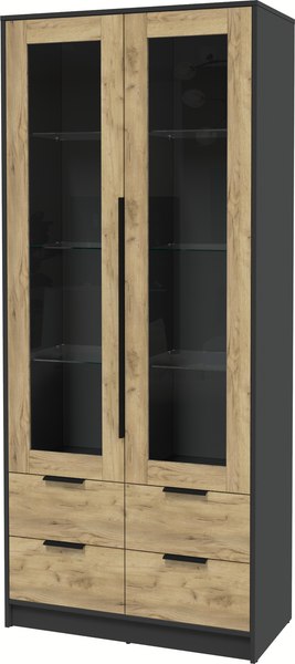 Шкаф с витриной Интерлиния Концепт КТ-ШВ2 - фото