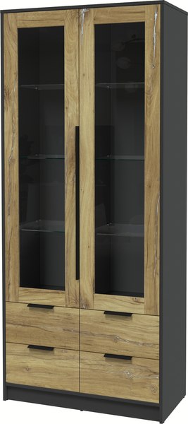 Шкаф с витриной Интерлиния Концепт КТ-ШВ2 - фото