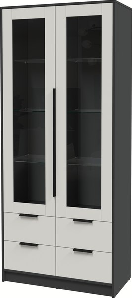Шкаф с витриной Интерлиния Концепт КТ-ШВ2 - фото