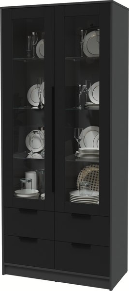 Шкаф с витриной Интерлиния Концепт КТ-ШВ2