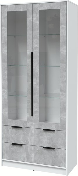 Шкаф с витриной Интерлиния Концепт КТ-ШВ2 - фото