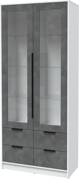 Шкаф с витриной Интерлиния Концепт КТ-ШВ2 - фото