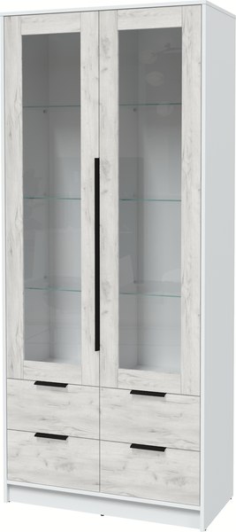 Шкаф с витриной Интерлиния Концепт КТ-ШВ2 - фото