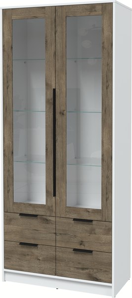 Шкаф с витриной Интерлиния Концепт КТ-ШВ2 - фото