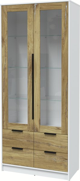 Шкаф с витриной Интерлиния Концепт КТ-ШВ2 - фото