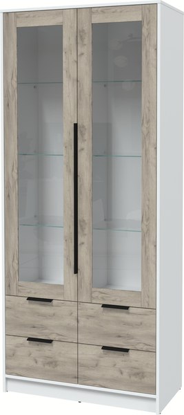 Шкаф с витриной Интерлиния Концепт КТ-ШВ2 - фото