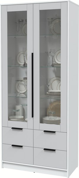 Шкаф с витриной Интерлиния Концепт КТ-ШВ2