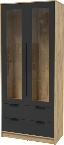 Шкаф с витриной Интерлиния Концепт КТ-ШВ2 - фото