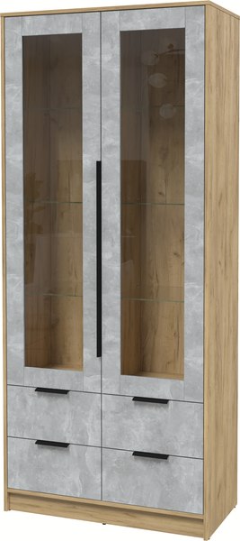 Шкаф с витриной Интерлиния Концепт КТ-ШВ2 - фото