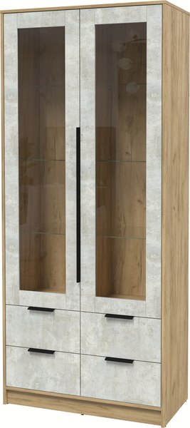 Шкаф с витриной Интерлиния Концепт КТ-ШВ2 - фото