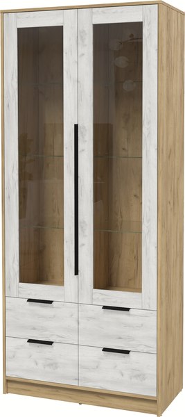 Шкаф с витриной Интерлиния Концепт КТ-ШВ2 - фото