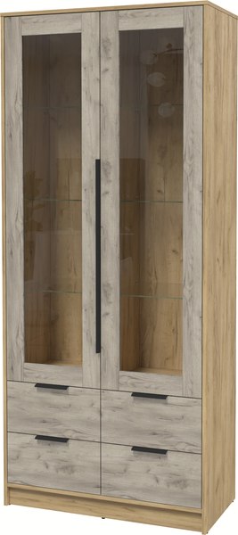 Шкаф с витриной Интерлиния Концепт КТ-ШВ2 - фото