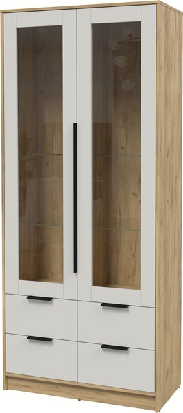 Шкаф с витриной Интерлиния Концепт КТ-ШВ2 - фото