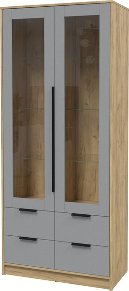 Шкаф с витриной Интерлиния Концепт КТ-ШВ2 - фото