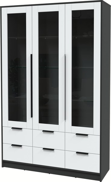 Шкаф с витриной Интерлиния Концепт КТ-ШВ3 - фото