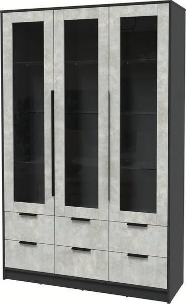 Шкаф с витриной Интерлиния Концепт КТ-ШВ3 - фото