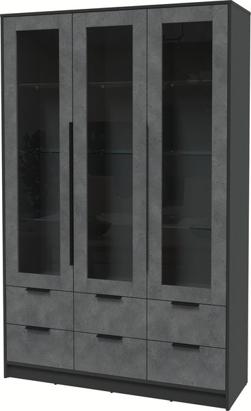 Шкаф с витриной Интерлиния Концепт КТ-ШВ3 - фото