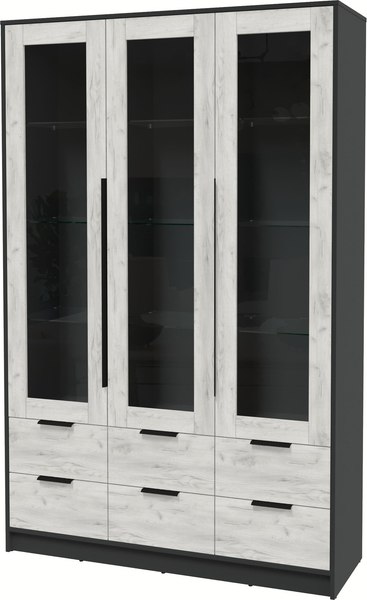 Шкаф с витриной Интерлиния Концепт КТ-ШВ3 - фото