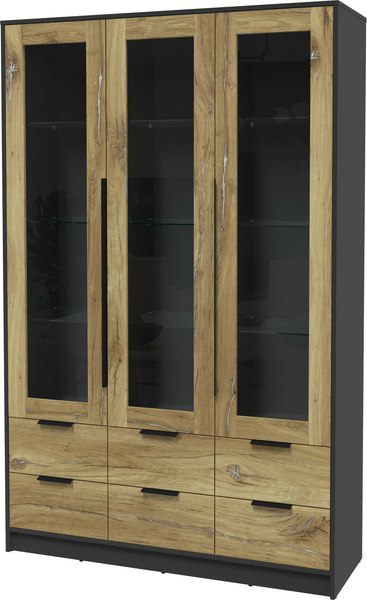 Шкаф с витриной Интерлиния Концепт КТ-ШВ3 - фото
