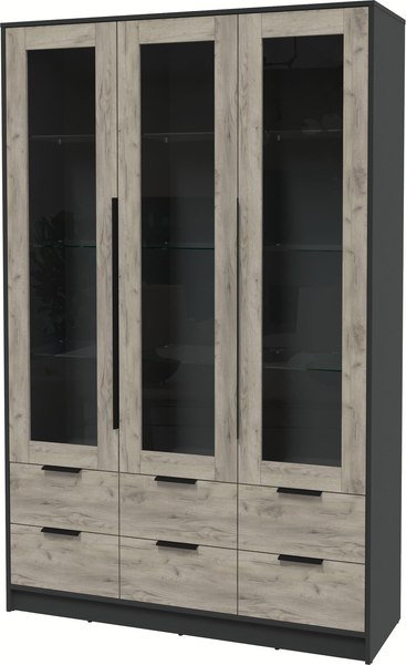 Шкаф с витриной Интерлиния Концепт КТ-ШВ3 - фото