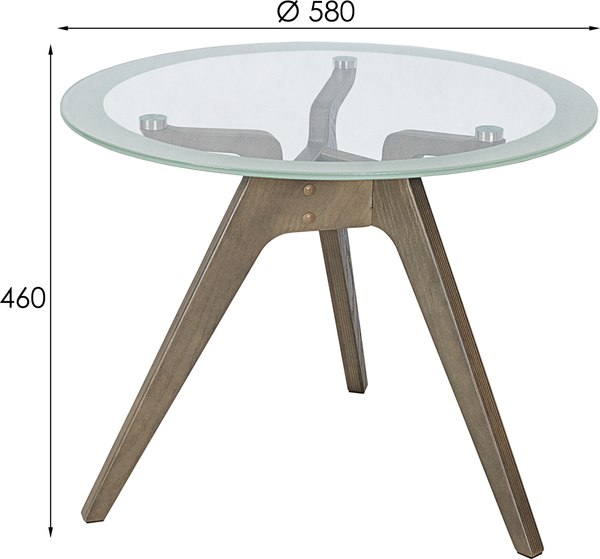 Журнальный столик Мебелик Рилле 449