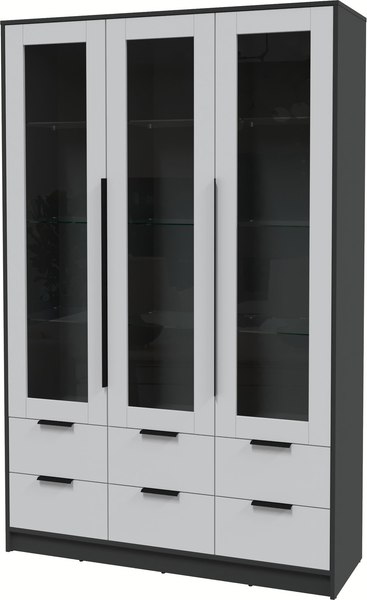 Шкаф с витриной Интерлиния Концепт КТ-ШВ3 - фото