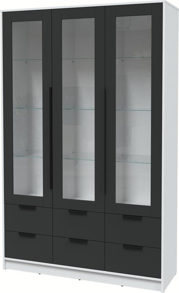 Шкаф с витриной Интерлиния Концепт КТ-ШВ3 - фото
