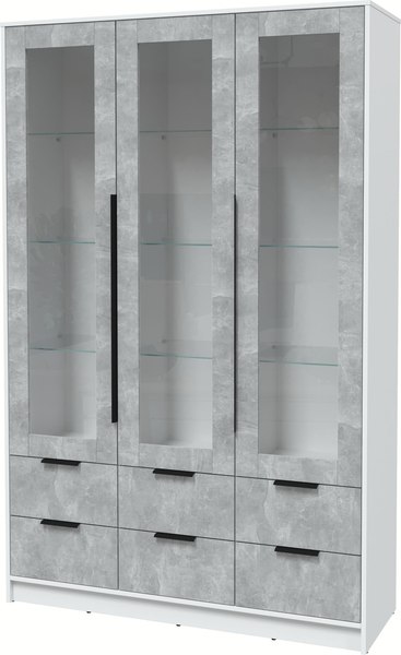 Шкаф с витриной Интерлиния Концепт КТ-ШВ3 - фото