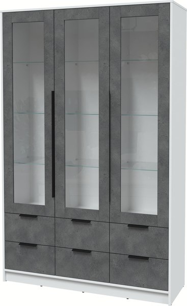 Шкаф с витриной Интерлиния Концепт КТ-ШВ3 - фото