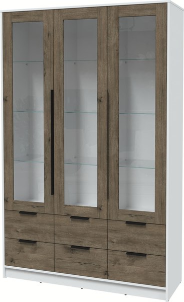 Шкаф с витриной Интерлиния Концепт КТ-ШВ3 - фото