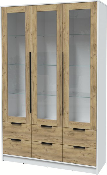 Шкаф с витриной Интерлиния Концепт КТ-ШВ3 - фото